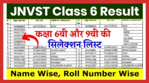 JNVST Class 6 Result 2024