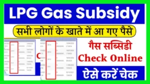 LPG Gas Subsidy Check